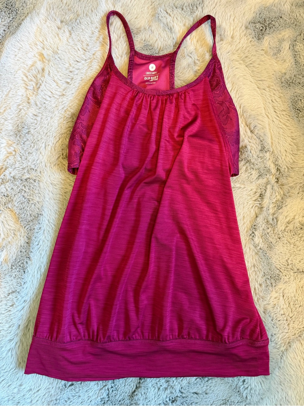 Old Navy Fuchsia active Racerback Tank Top